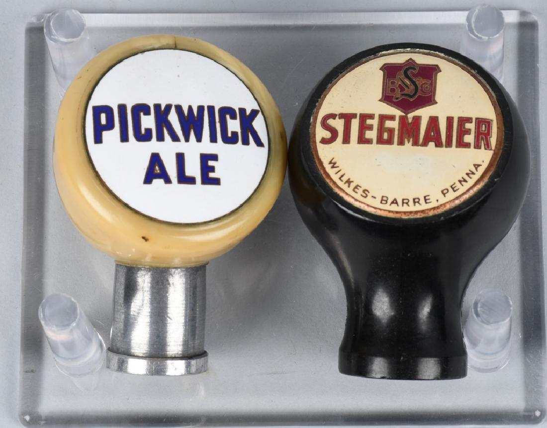 STEGMAIER & PICKWICK ALE BEER TAP KNOBS: Stegmaier and Pickwick Ale Beer Tap Knobs. Excellent