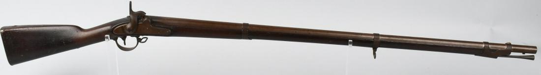 HARPERS FERRY MODEL 1842 .69 MUSKET: Model 1842 Harpers Ferry musket. 42" .69 caliber barrel marked V / P / eaglehead at breech. The tang is dated 1846 and the bayonet lug is under the barrel. Lock has crisp action and is marked Harpers 