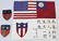WWII US ARMY AIR CORPS BLOOD CHIT GROUPING PATCHES