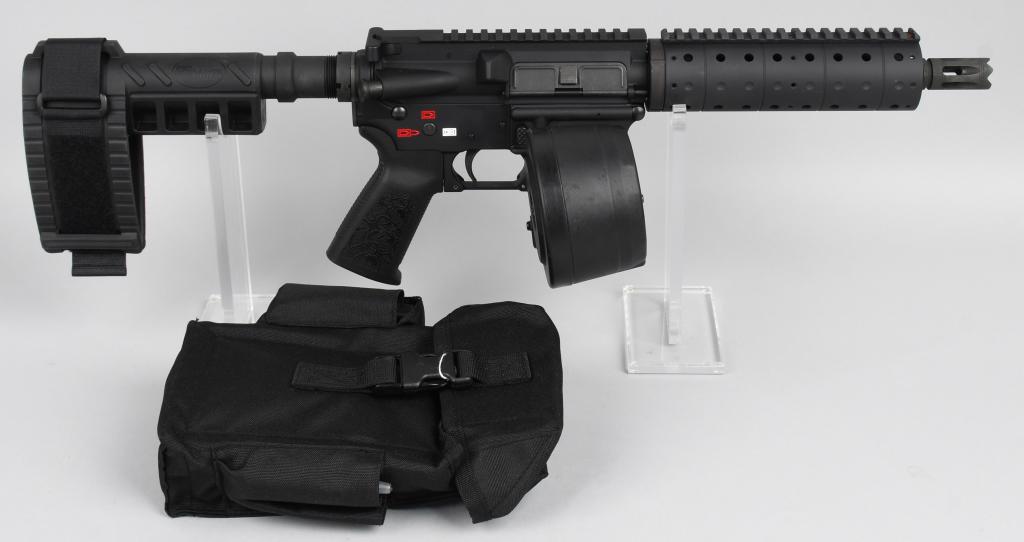 SPIKES TACTICAL STAG ARMS CUSTOM SEMI-AUTO PISTOL: Serial # . This well known custom builder in Apopka, Fl. makes some of the finest semi-automatic weapons based on the AR-15 platform. This custom uses a Stag Arms lower with a Sig-Sauer retractable st