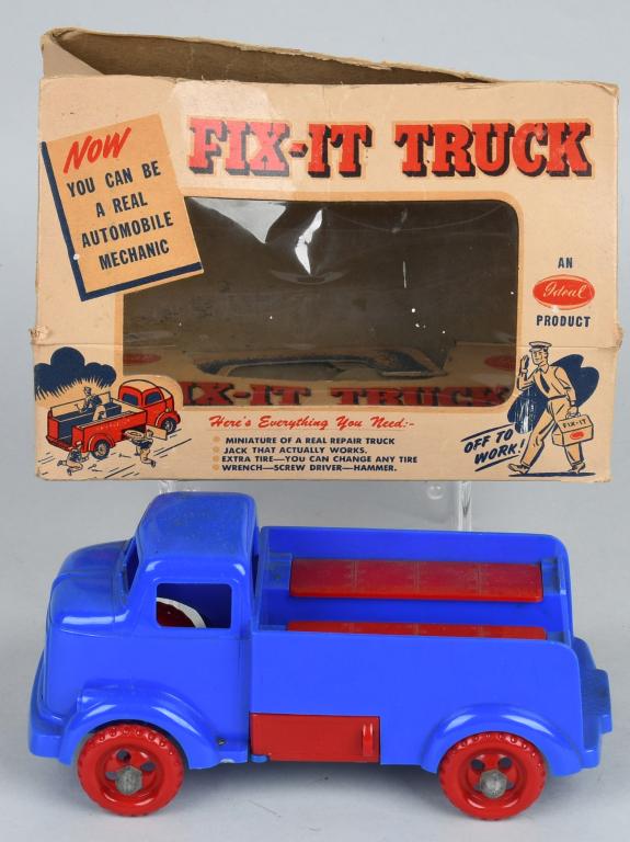 IDEAL FIX-IT TRUCK w/ BOX: All original and looks mostly complete. Boxed. 17" Excellent