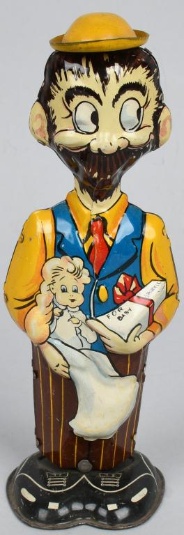 MARX TIN WINDUP BO PLENTY: All original with nice colors. Windup works. 8 1/2" Excellent