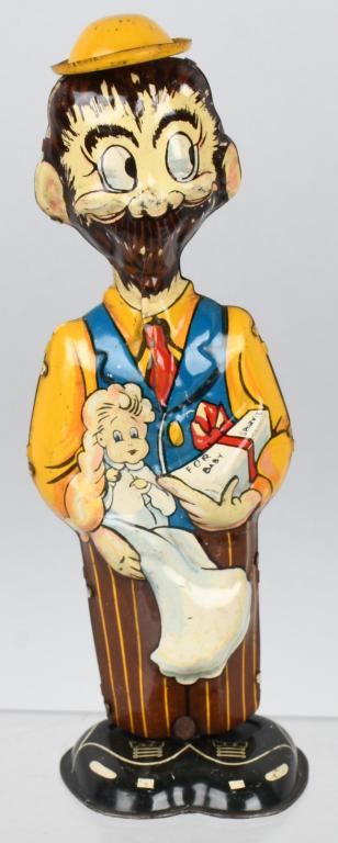 MARX TIN WINDUP BO PLENTY: All original and working. 8 1/2" Excellent