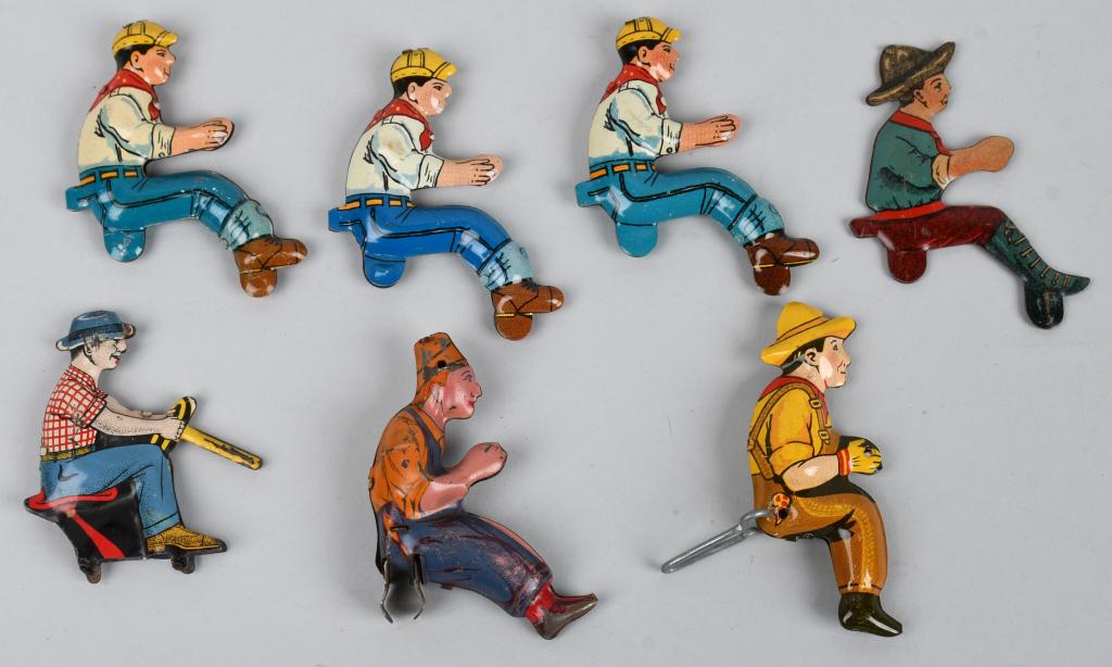 7- MARX DRIVERS FOR TRACTORS: Lot of 7 original Marx Drivers for Tractors. Excellent