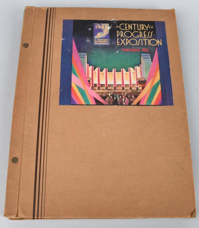 1933 CHICAGO CENTURY OF PROGRESS SCRAP BOOK (1 of 16)