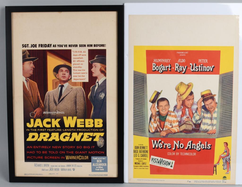 2- MOVIE POSTERS HUMPHREY BOGART , JACK WEBB (1 of 3)