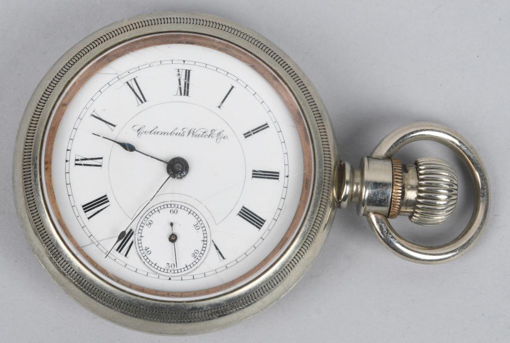 COLUMBUS POCKET WATCH 18-S, 7-J, 1889 (1 of 4)