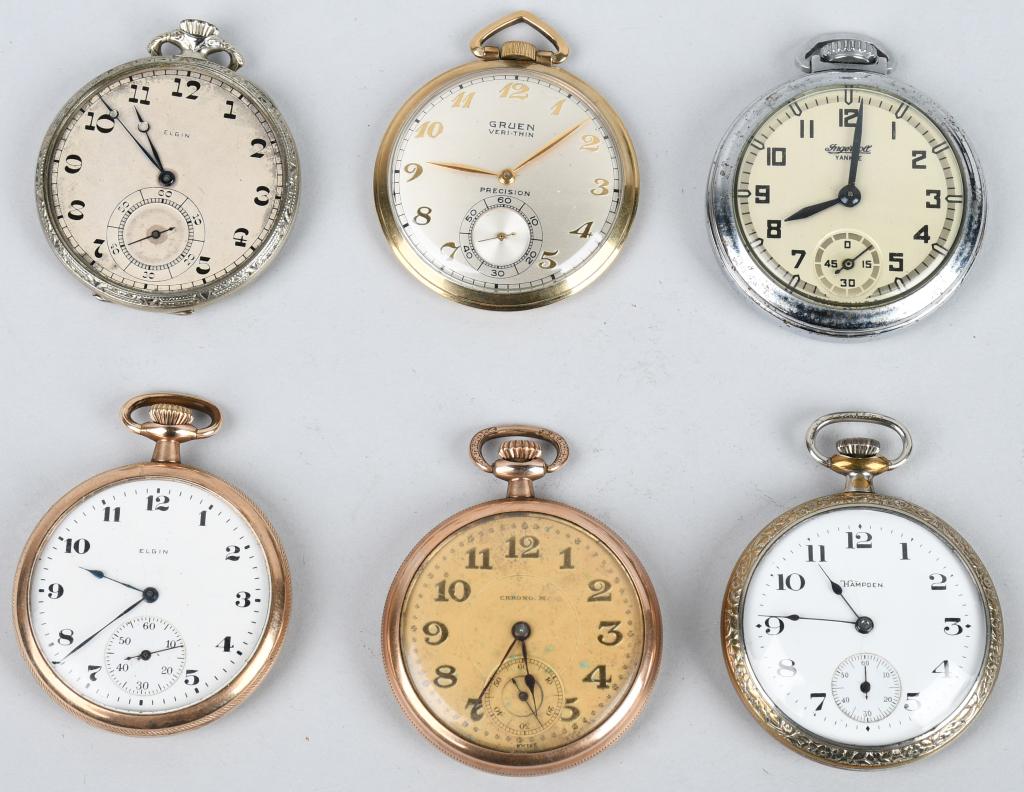 6- VINTAGE POCKET WATCHES 12-S (1 of 5)