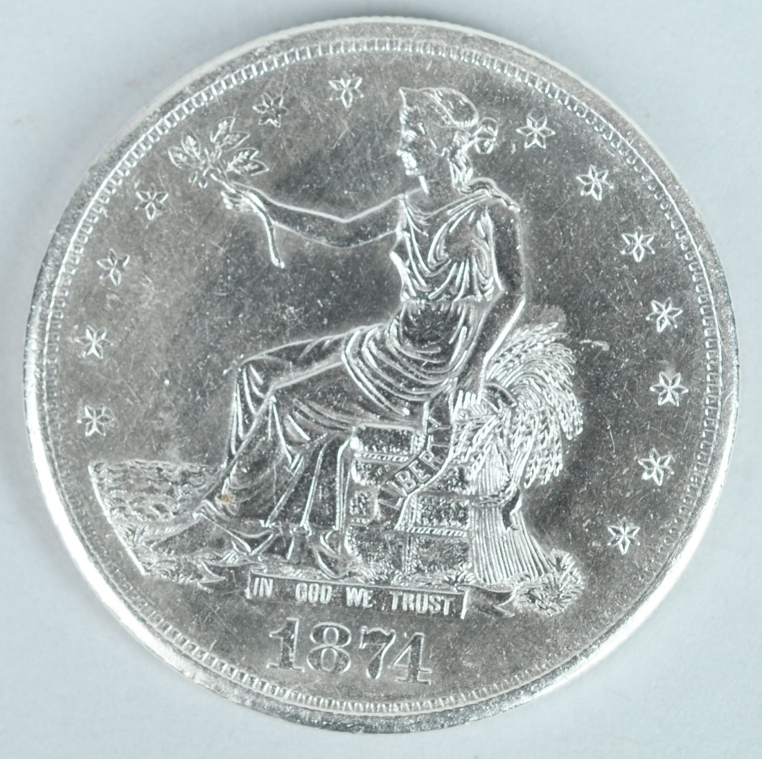 1874-S U.S. TRADE SILVER DOLLAR (1 of 2)
