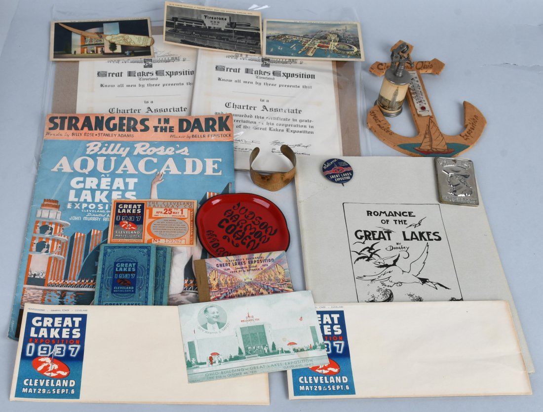 1936-37 GREAT LAKES EXPOSITION SOUVENIR LOT (1 of 9)