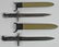 2 WWII US M1 GARAND BAYONETS IN NEW SCABBARDS