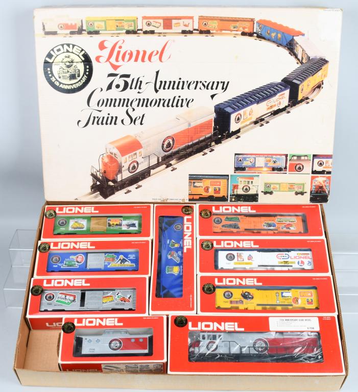 lionel 75th anniversary commemorative train set