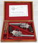 FANTASTIC PAIR SILVER PLATED LONDON 1878 COLT 'S