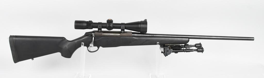 BERETTA TIKKA T3 223 REM BOLT ACTION RIFLE: Serial number #C60336. Made in Finland and imported by Beretta. Bolt Action 223 REM Tactical style rifle with blue finish and nylon stock. Has Nikon scope and and bipod. Has magazine. Very nice gun in