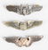 3 WWII US ARMY AIR CORPS PILOT & FLIGHT CREW WINGS