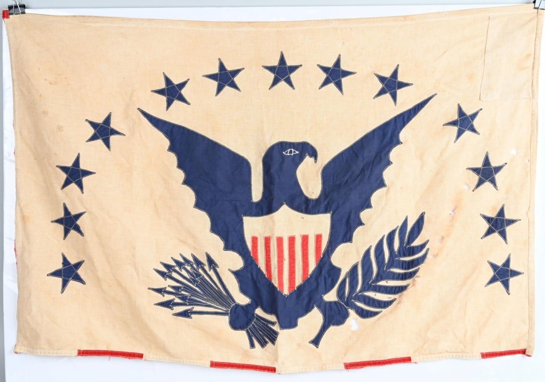 1894-1915 US REVENUE CUTTER SVC FLAG CANTON: The upper left corner section of a flag is known as the \"canton\" section of the flag and is sometimes flown on its own, especially in nautical or maritime settings. This is the US Civil Flag, a fede