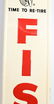Fisk "Time to re-tire w/logo metal sign (TAC) - 3