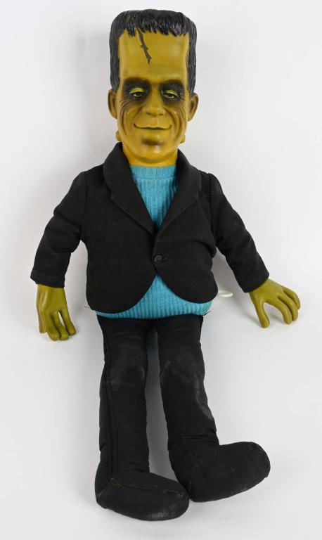 1964 MATTEL HERMAN MUNSTER TALKING DOLL: All original 1964 Herman Munster Talking Doll. Still talks! 21" Excellent