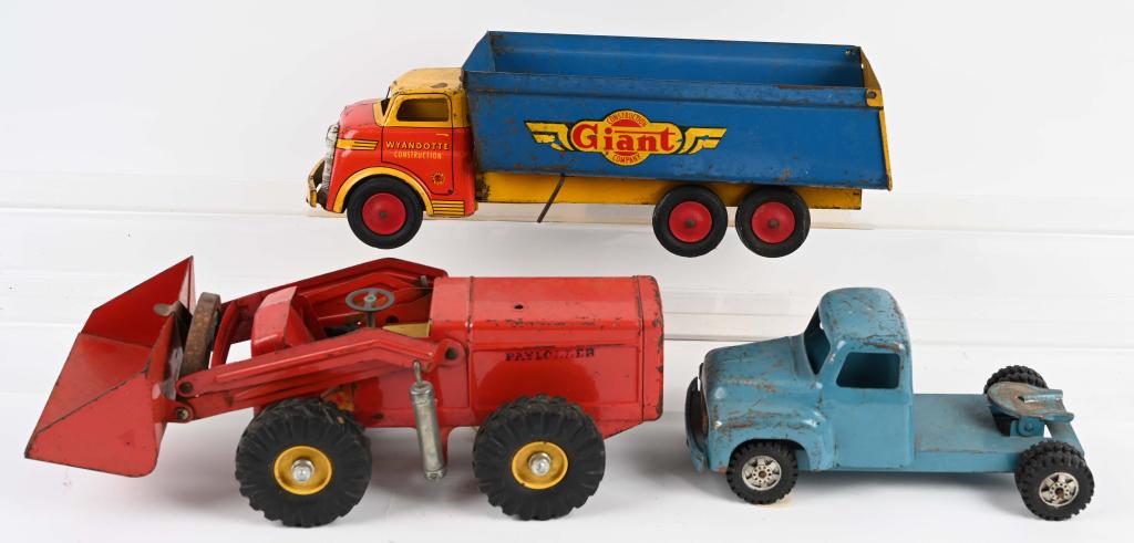 VINTAGE TOY TRUCK LOT: Vintage lot includes Marx, Buddy L, and Nylint. As-Is
