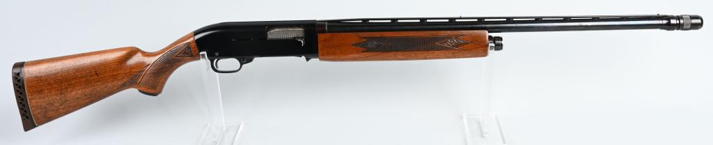 TED WILLIAMS MODEL M-300 SEMI AUTO SHOTGUN: SERIAL Q99138. BARREL 25". CALIBER 12 GA. CHOKE-ADJUSTABLE. CHAMBER 2 3/4" . LOP 14". The Sears Ted Williams Model 300, semi-auto, shotguns were made by Winchester. The Sears 300 is the same as the Wi