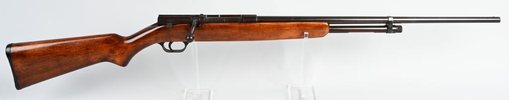 J. C. HIGGIN BOLT ACTION 410 BORE SHOTGUN: SERIAL NSN. BARREL 24". CALIBER .410 GA. CHOKE -FULL, CHAMBER 3". LOP 14". These were made for the Sears, Roebuck, & Company by Savage/Stevens and branded J.C. Higgins. It is a tube fed bolt action sh