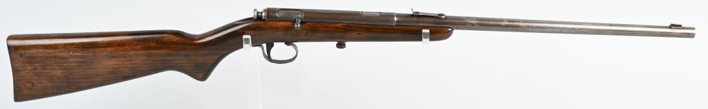 HAMILTON & SON NO. 47 SINGLE SHOT .22 RIFLE: NSN. BARREL 16". CALIBER .22 THE HAMILTON NO. 47 BOYS RIFLE Description: The Model 47 is a single shot bolt action rifle that was made between 1927 - 1932. Metal is soft gray patina. Legends are sharp