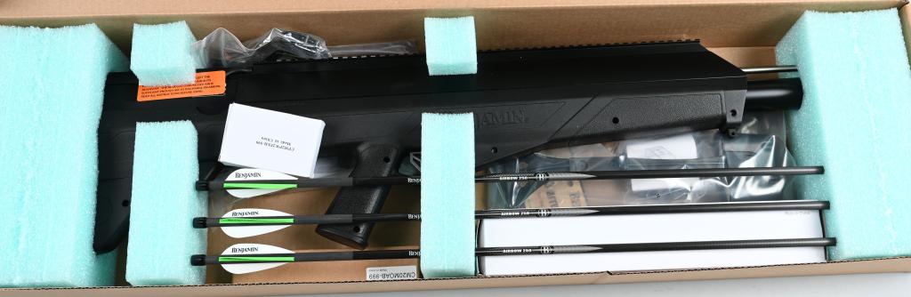 BENJAMIN PIONEER AIRBOW MIB: BENJAMIN PIONEER AIRBOW. BOLT ACTION COMPRESSED AIR. .357 CAL ARROW. NEW IN THE BOX