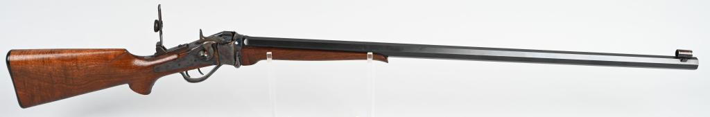 EARLY FARMINGDALE SHILOH SHARPS LONG RANGE RIFLE: SERIAL 5964. BARREL 34" CALIBER .45 3 1/4". These early New York made Shiloh rifles are the finest ever made and the closet to the originals as one could ever get, much more so than those made out wes