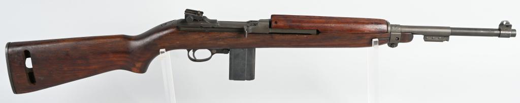 SCARCE IRWIN PEDERSON US M-1 CARBINE: SERIAL 3219077. BARREL 18". CALIBER .30 CARBINE. Barrel stamped Underwood 1-44. Features 2 rivet hand guard. Stock is stamped RRA for rebuild at Red River Arsenal About 50,000 receivers made by Peders