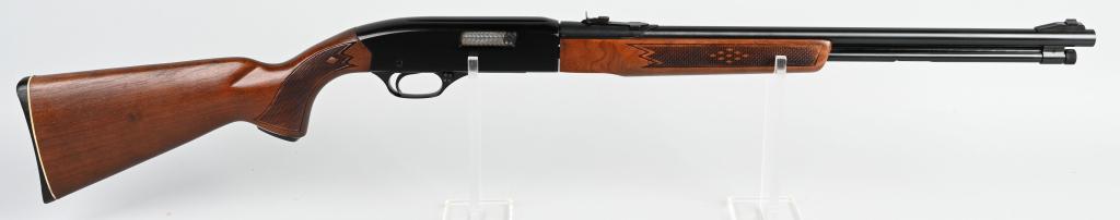 WINCHESTER MODEL 290 SEMI AUTO RIFLE: SERIAL 477966. BARREL 20.5". CALIBER .22 LONG RIFLE. Features blue finish barrel, black enamel frame, walnut stock with press checkering. Light handling wear. C&R