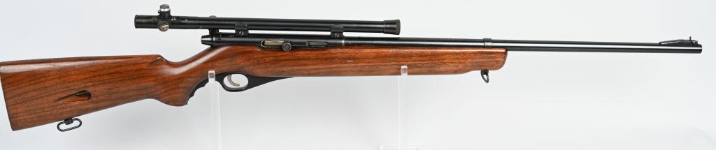 WARDS MODEL 14M 488A SEMI AUTO .22 RIFLE: SERIAL NSN. BARREL 23.5". CALIBER .22 LONG RIFLE. Wards had three 14M rifles but suffix 215A (Bolt action shotgun) 497B.22 bolt action with clip. and 488A was a.22 auto with the tube in the stock. All