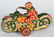JAPAN Tin Windup CLOWN on MOTORCYCLE