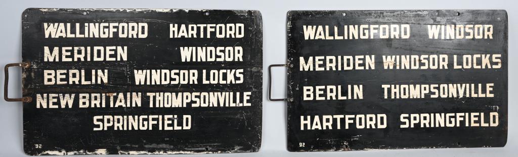 2-B&O RR Gate Sign: rated 7, 19.5"x38.5", DST sign, has wear and scratches
