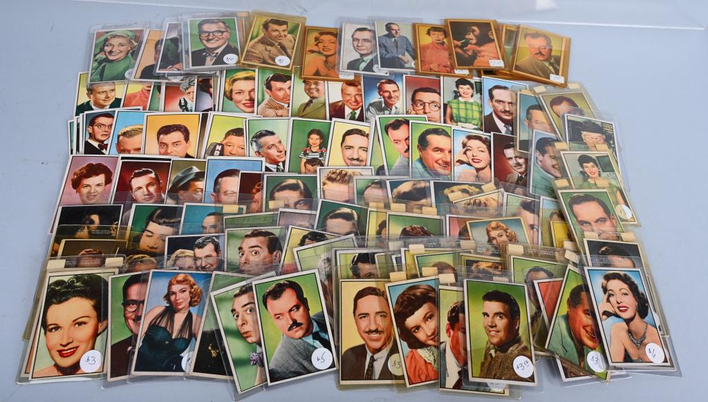 125+ NBC TELEVISION & RADIO STAR CARDS: 125+ NBC Television and Radio Star Cards. All in great condition.