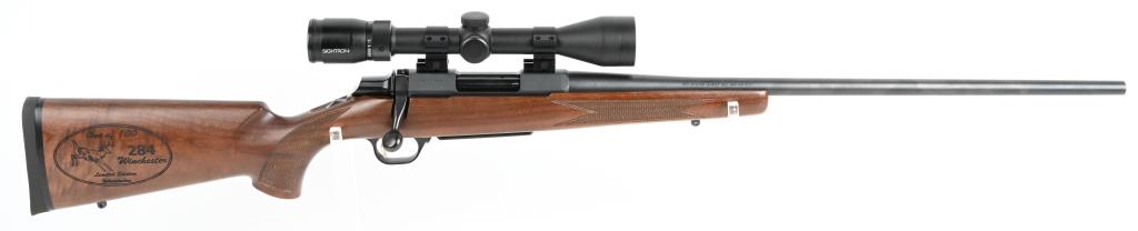 BROWNING MEDALLION 1 OF 100 .284 WINCHESTER: SERIAL NUMBER 85197MP351, BARREL 22 ", CALIBER 284 WINCHESTER. MAUFACTURED 2008. Introduced in 2008 with a total production of 100. This Medallion model Browning is one of the rarest series ever offer