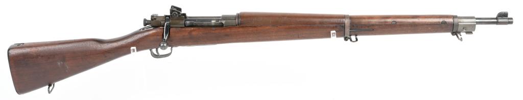 WW2 SMITH CORONA 1903-A3 1943 PRODUCTION RIFLE: SERIAL NUMBER 4798214 BARREK 24" CALIBER 30-06 MANUFACTURED 1943 . Produced by Smith Corona with parkerized finish and 2 piece walnut straight stock. Inspected by FJA ( Frank J Atwood). Rifle has been