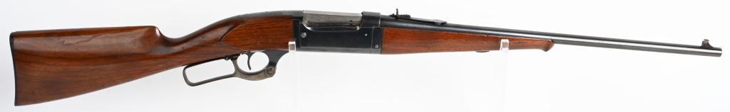 PRIME SAVAGE 1899 TAKEDOWN .22 HIGH POWER MFG,1912: SERIAL NUMBER 130439, BARREL 20", CALIBER .22 SAVAGE HIGH POWER. MANUFACTURED 1912. Outstanding takedown variation of the Model 1899 Savage rifle chambered for the .22 Savage High Power cartridge and 