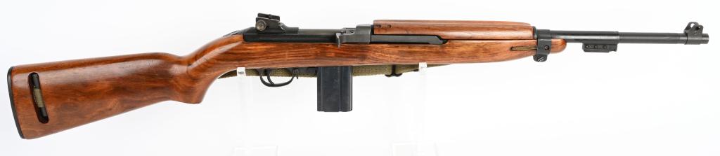 WW2 INLAND M1 CARBINE TYPE III WITH SLING: SERIAL NUMBER 633007 BARREL 18" CALIBER .30 M1 CARBINE MAUFACTURE WW2 Produced by Inland division of General Motors for the US Gov't during WW2 Rebuilt post-war with the addition of slide adjustable r