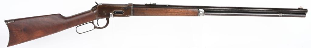 ANTIQUE WINCHESTER MODEL 1894 RIFLE 1897: SERIAL 99139. BARREL 26". CALIBER 30-30. MADE IN 1897. Standard rifle features full octagon barrel, full magazine, Winchester flat top sporting rear sight, bead front sight, walnut stocks, rifle butt 