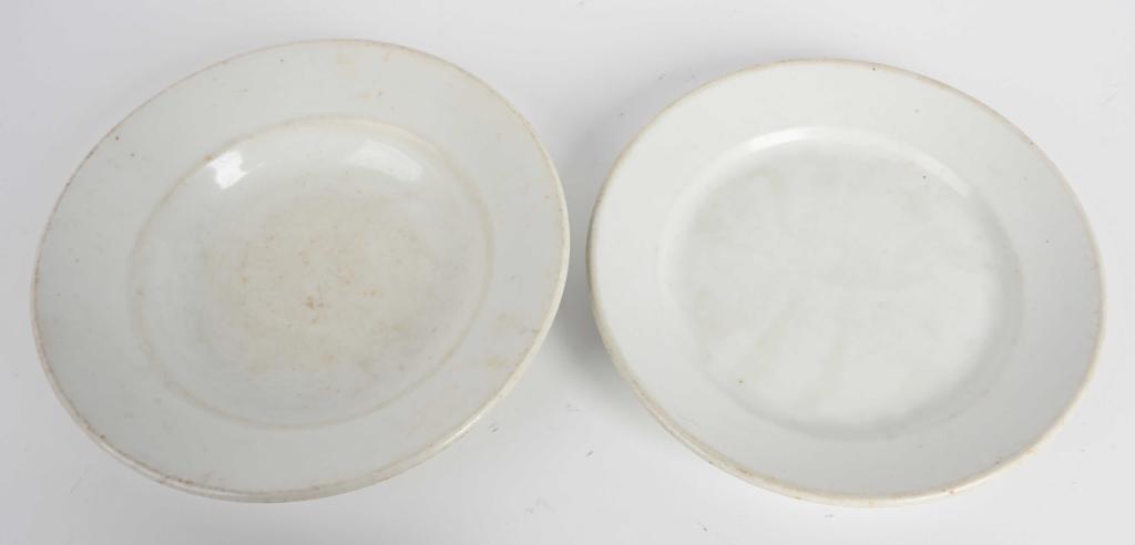 WWII NAZI GERMAN WEHRMACHT MESS HALL DINNERWARE: WWII Nazi German Wehrmacht Mess Hall Dinnerware Lot to include: 1) SERVING BOWL. A white porcelain, stone glazed salad bowl that measures approximately 5cm high x 23cm that is army marked in brown to 