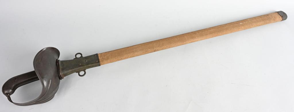 U.S. MODEL 1913 CAVALRY SABER PATTON SWORD 1917 SA: This sword is a Model 1913 cavalry sword commonly referred to as the “Patton Saber.” The sword was designed for the U.S. Army by Second Lieutenant (later General) George S. Patton Jr. in 1913. It