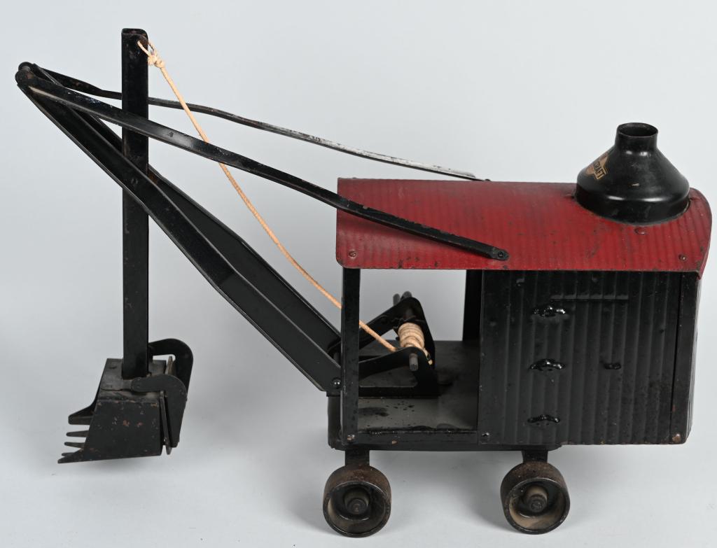 STEELCRAFT PRESSED STEEL MARION STEAM SHOVEL: Nice original Steelcraft Marion Steam Shovel. Nice original paint and decals. 20" Excellent