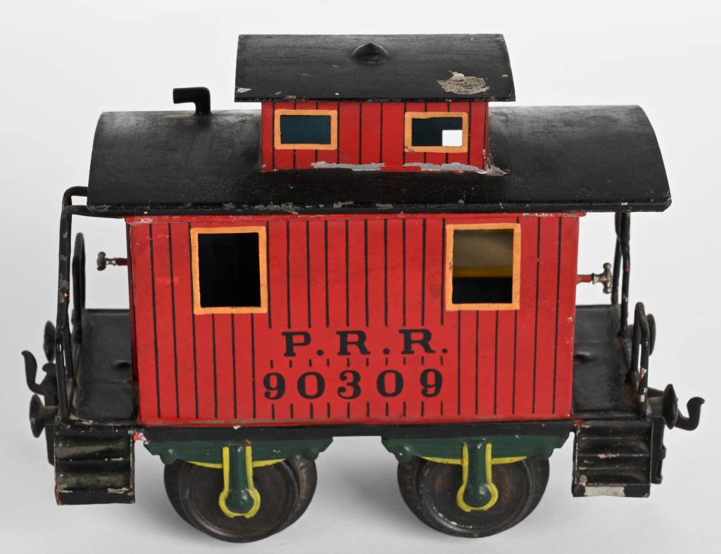 MARKLIN 1 GA PRR #90309 CABOOSE: Marklin 1 gauge PRR #30309 Caboose. All original and complete. 7"