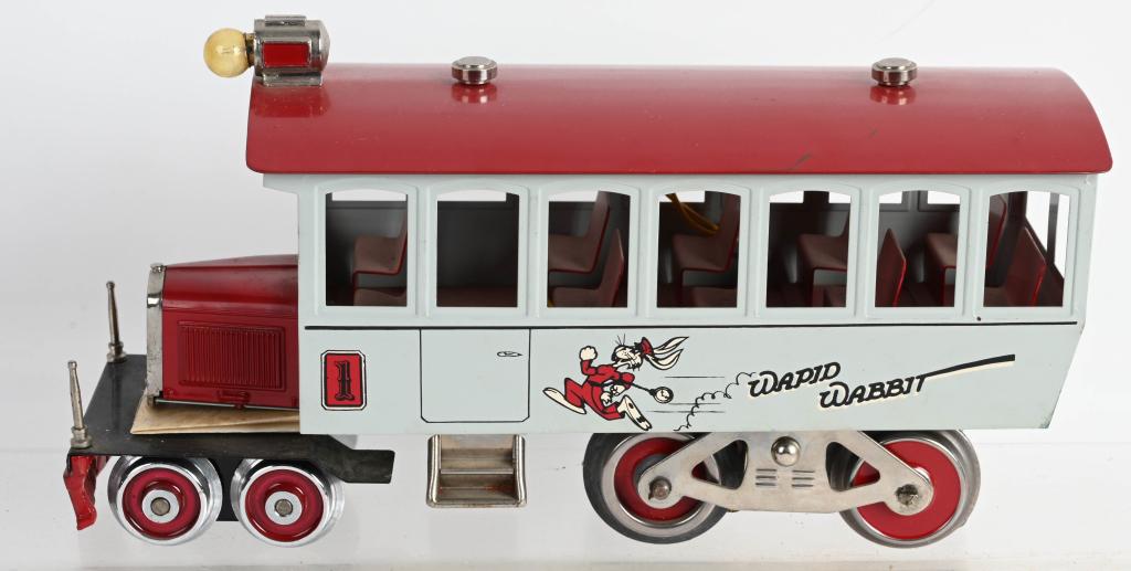 McCOY WAPID WABBIT RAIL BUS: All original looks never played with. Excellent