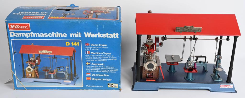 WILESCO D141 STEAM ENGINE & WORKSHOP w/ BOX - Nov 21, 2020 | Milestone Auctions in OH WILESCO D141 STEAM ENGINE & WORKSHOP w/ BOX - Nov 21, 2020 | Milestone Auctions in OH