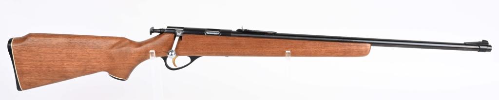 MARLIN MODEL 101 BOLT ACTION .22 RIFLE: SERIAL 69330293. BARREL 22". CALIBER .22 RIMFIRE. Made prior to 1960. Introduced as a no nonsense single shot youth training rifle. High quality with no frills , this gun features a T-bolt knob, plain