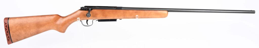 STEVENS MODEL 580 BOLT ACTION .410 SHOTGUN: SERIAL NSN. BARREL 24". BORE .410. CHAMBER 3". CHOKE FULL. LOP 14 1/4". PRE 1968 magazine fed bolt action .410 features blue round barrel, plain pistol grip hardwood stock with red rubber pad. Metal r