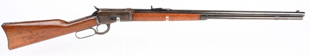WINCHESTER MODEL 1892 RIFLE 32-20: SERIAL NUMBER NONE. BARREL 24" CALIBER 32-20 WCF. MANUFACTURE UNDERTERMINED. Produced by Winchester with round barrel, blade front sight and full length magazine. Straight grained American walnut stoc
