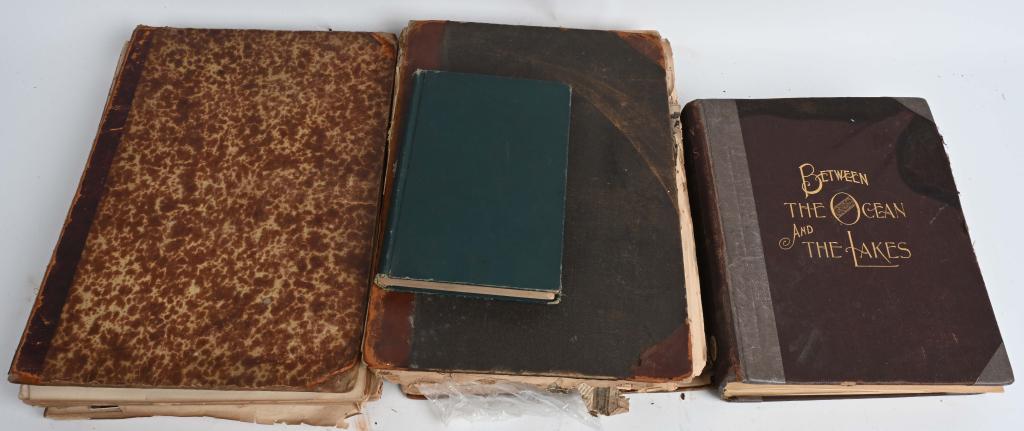 LOT 4 1864 HARPERS WEEKLY, STORY OF ERIE 1899, ETC: LOT INCLUDES; 1. BOUND EDITION OF HARPERS WEEKLY 1864 2. BOUND EDDITION OF HARPERS BIZARRE 1870 BOTH OF THESE APPEAR TO BE THE ENTIRE YEAR OF PAPERS, NEED TO BE REBOUND. 3. OHIO ARCHAEOLOGICAL & HISTO