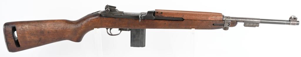 LATE WW2 WINCHESTER M1 CARBINE: SERIAL NUMBER 7273320 BARREL 18" CALIBER 30 M1 CARBINE. MANUAFCTURED 1945. Produced by Winchester and later upgraded to type 3 with addition of bayonet lug assembly. WRA/GHD inspected butt stock , unm